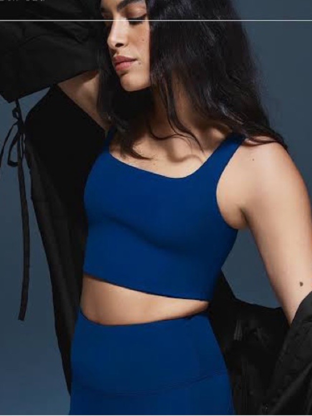 HEREAFTER High-Rise Navy Leggings with Side Pockets